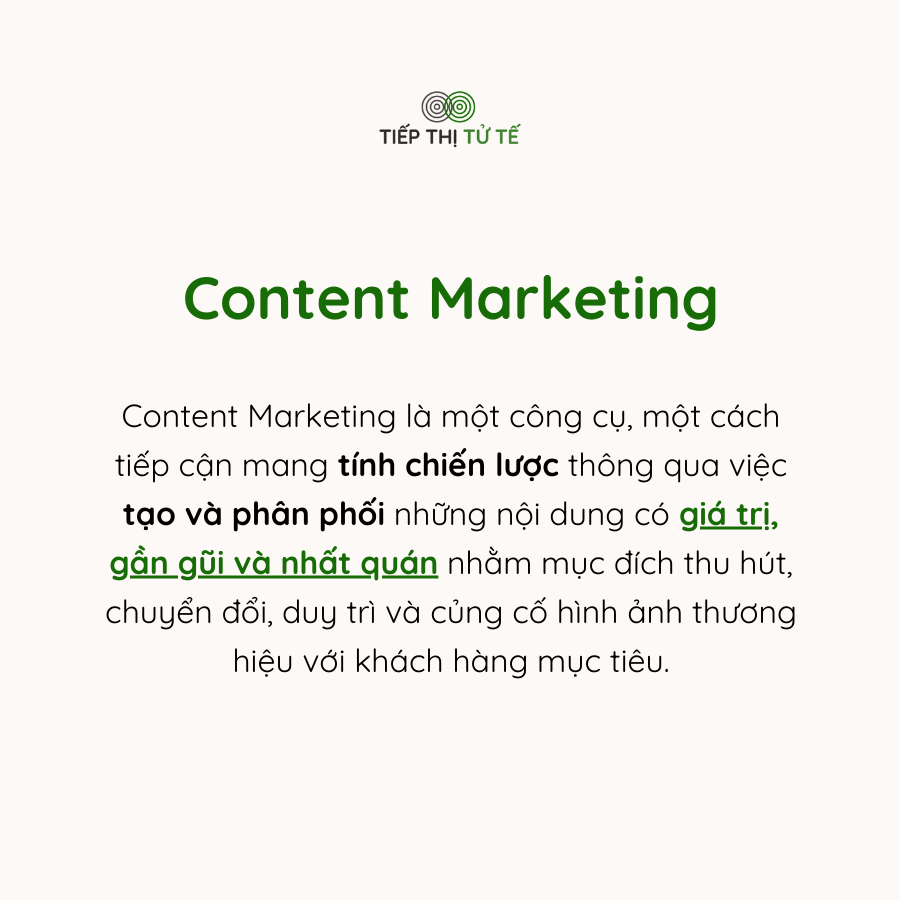 Thế nào là nội dung giá trị, phù hợp và nhất quán