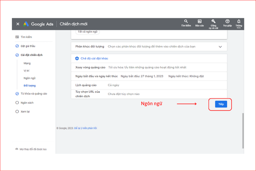Thực hành tạo quảng cáo tìm kiếm Google Ads 