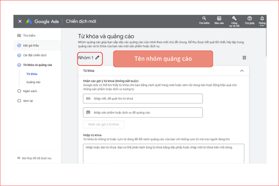 Thực hành tạo quảng cáo tìm kiếm Google Ads 